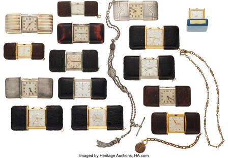 Lot of 15 "Ermeto" Watches, Movado's  Fourteen M: Lot of 15 "Ermeto" Watches&comma; Movado's Fourteen Movado ermetos&comma; most are auto-winding&comma; 4 are with alarms and one generic Swiss "pop-open" purse watch HID03101062020 &copy; 2025 Heritag