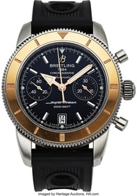 13055: Breitling, Ref. U23370 "Heritage" Rose Gold & St