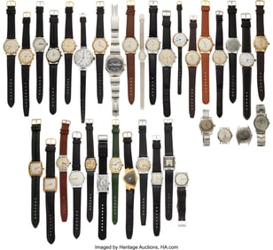 13015: Thirty Five Vintage Wristwatches Various Swiss