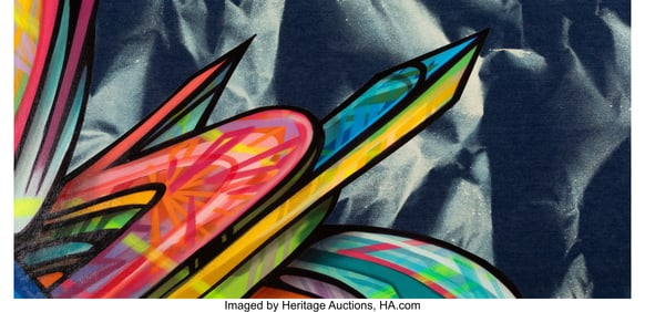 42011: Apexer (20th Century) Untitled Mixed media on wo