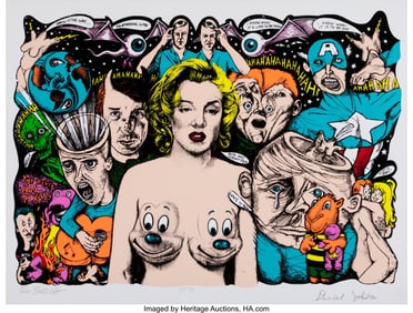 42088: Ron English X Daniel Johnston Untitled, 1999 Scr