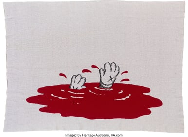 42170: KAWS X House of Voltaire KAWS Blanket (Red), 201