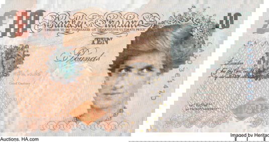 42019: After Banksy Di-Faced Tenner, 10GBP Note Offset