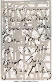42257: RETNA (b. 1979) Madre, 2023 Screenprint with cry