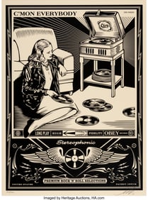 42101: Shepard Fairey (b. 1970) C'Mon Everybody, 2013 S