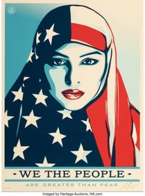 42107: Shepard Fairey (b. 1970) Greater Than Fear, from