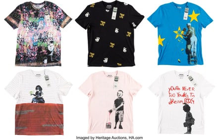 42035: Brandalised X Eleven Paris Group of Six Shirts,