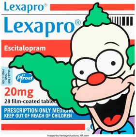 42116: Ben Frost (b. 1975) Krusty On Lexapro, 2021 Acry