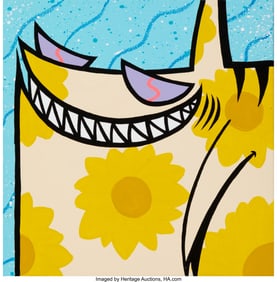 42281: Sharpy (20th Century) Untitled, 2022 Acrylic, in