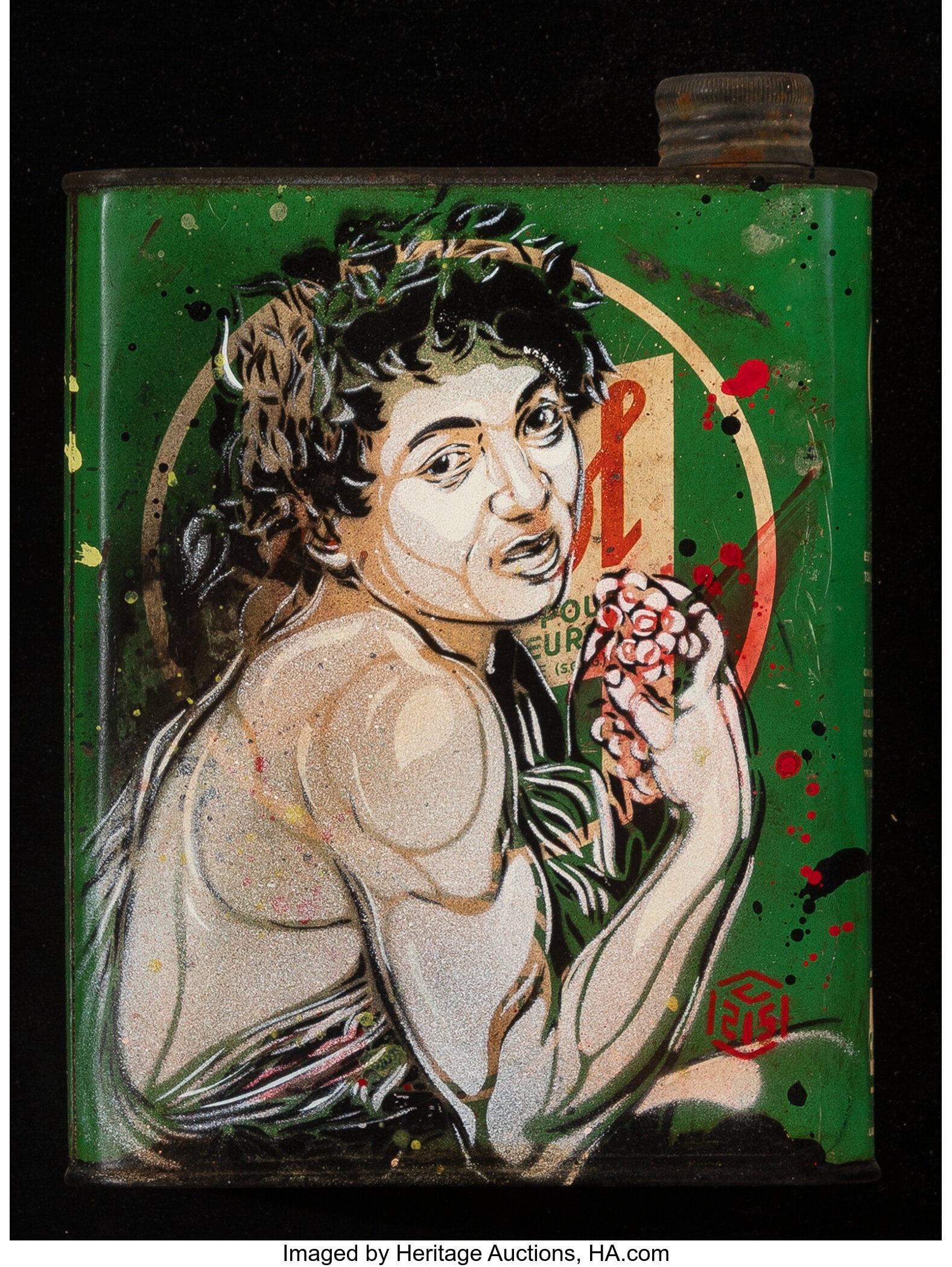 C215 (b. 1973) Sick Bacchus, 2011 Spray paint an (1 of 2)