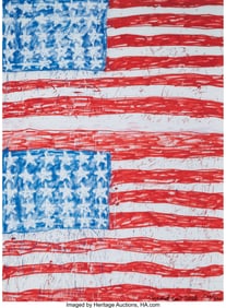42201: MADSAKI (b. 1974) Two Flags 2P, 2018 Offset lith