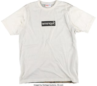 42289: Supreme X Comme des Garcons Grey CDG Box Logo Te