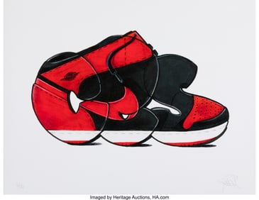 42051: Ces (b. 1970) Jordan 1's, 2018 Archival pigment