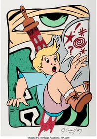 42062: Crash (John Matos) (b. 1961) Frustration (Red)&com