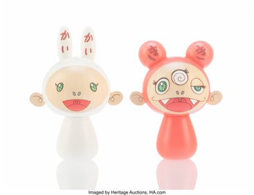 42219: Takashi Murakami (b. 1962) DOB Kokeshi Dolls Set