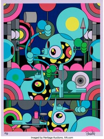 42069: Dalek (b. 1968) Night Time, 2022 Screenprint in