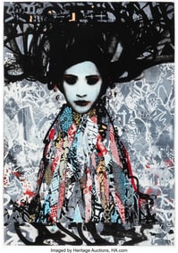 42145: Hush (b. 1973) Seductress, 2012 Screenprint in c