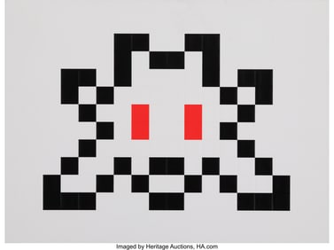 42149: Invader (b. 1969) 3D Little Big Space; Wipeout i