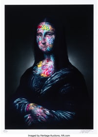 42235: Onemizer (b. 1987) Mona Lisa Graffiti, 2024 Arch