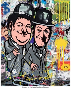 42153: Jozza (b. 1958) O Gordo e Magro, 2024 Archival p