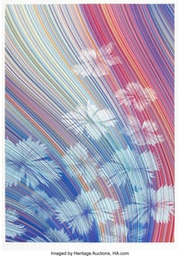 42156: Kai and Sunny (b. 1975; 1977) Blue Flowers, 2022