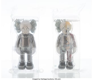 42161: KAWS (b. 1974) Companion (Brown); Flayed Compani