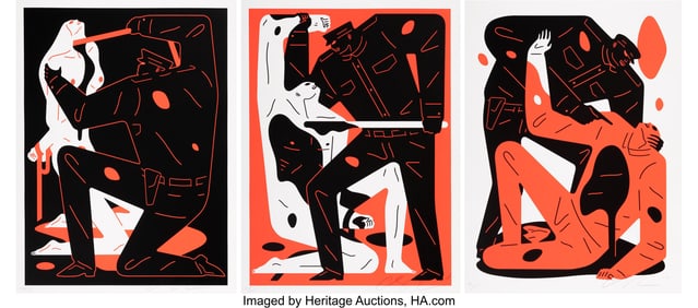 42241: Cleon Peterson (b. 1973) Blood & Soil I, II, III