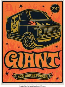 43001: Shepard Fairey (b. 1970) Obey Van, 1997 Screenpr