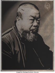 43081: Shepard Fairey (b. 1970) Ai Weiwei, 2015 Mono-en