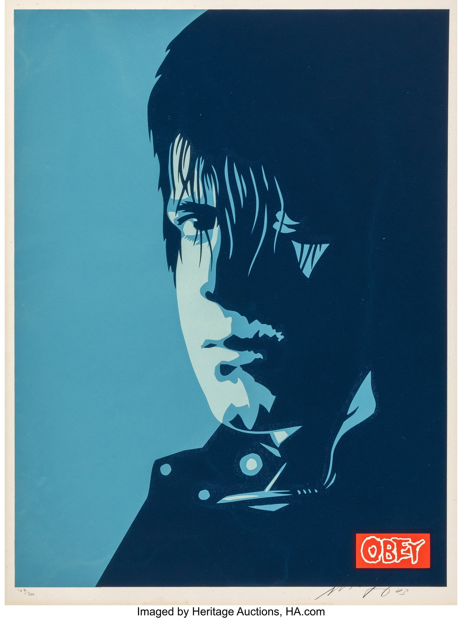 Shepard Fairey (b. 1970) Danzig Poster, 2003 Scr: Shepard Fairey (b. 1970) Danzig Poster, 2003 Screenprint in colors on Cream Speckletone paper 24 x 18 inches (61.0 x 45.7 cm) (sheet) Ed&period