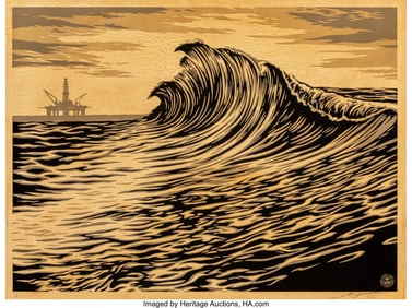 43087: Shepard Fairey (b. 1970) Water is the New Black,