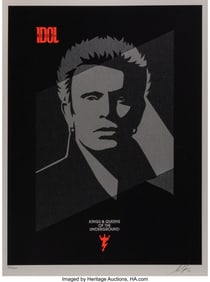 43088: Shepard Fairey (b. 1970) Billy Idol - Kings and