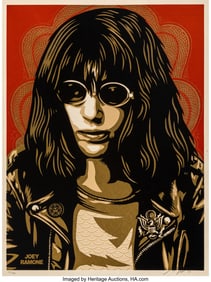 43012: Shepard Fairey (b. 1970) Joey Ramone (Red), 2005