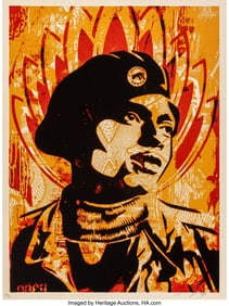 43015: Shepard Fairey (b. 1970) Unknown Black Panther,