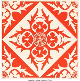 43017: Shepard Fairey (b. 1970) Floral Pattern 8, 2006
