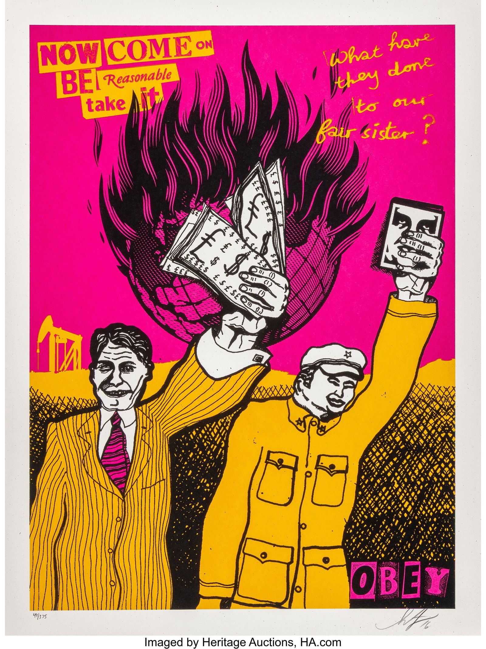 Shepard Fairey X Jaime Reid Be Reasonable, 2016 (1 of 2)