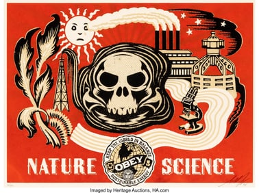 43018: Shepard Fairey (b. 1970) Nature Science (Gold),