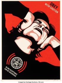 43022: Shepard Fairey (b. 1970) Obey With Caution, 2006