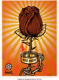 43024: Shepard Fairey (b. 1970) Rise Above Rose, 2006 S