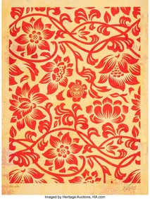 43098: Shepard Fairey (b. 1970) Floral Takeover 2, 2017