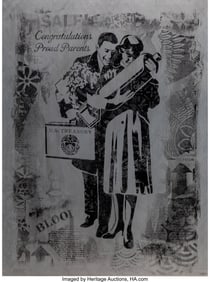 43100: Shepard Fairey (b. 1970) Proud Parents, 2017 Mon