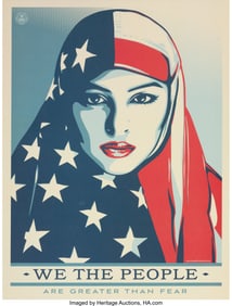 43105: Shepard Fairey (b. 1970) Are Greater Than Fear,