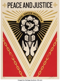 43107: Shepard Fairey (b. 1970) Peace & Justice Summit,