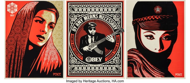 43031: Shepard Fairey (b. 1970) By Any Means Necessary