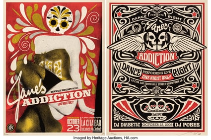 43036: Shepard Fairey (b. 1970) Jane's Addiction (dipty