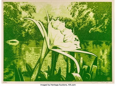 43037: Shepard Fairey (b. 1970) Spider Lily, 2009 Scree