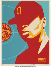 43124: Shepard Fairey (b. 1970) Chuck D: Fight the Powe