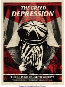 43129: Shepard Fairey (b. 1970) The Greed Depression, 2