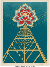 43132: Shepard Fairey (b. 1970) Flower Power (Blue), 20