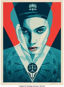 43135: Shepard Fairey (b. 1970) Justice Woman, 2021 Scr